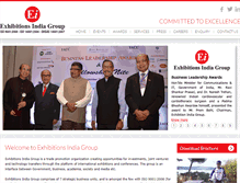 Tablet Screenshot of exhibitionsindia.com